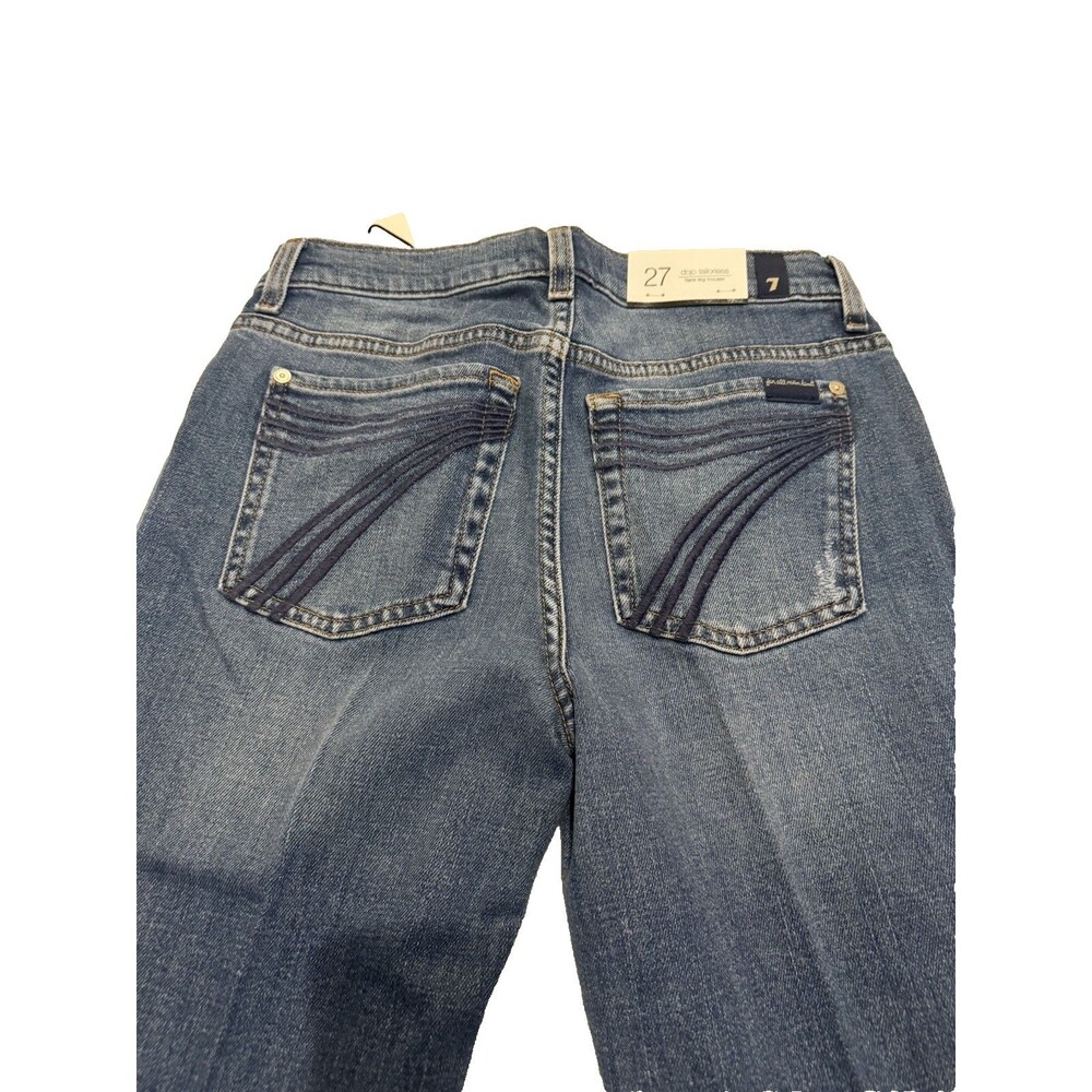 7 For All Mankind Dojo Agadir Tailorless Flare Jeans Size 27 NWT
